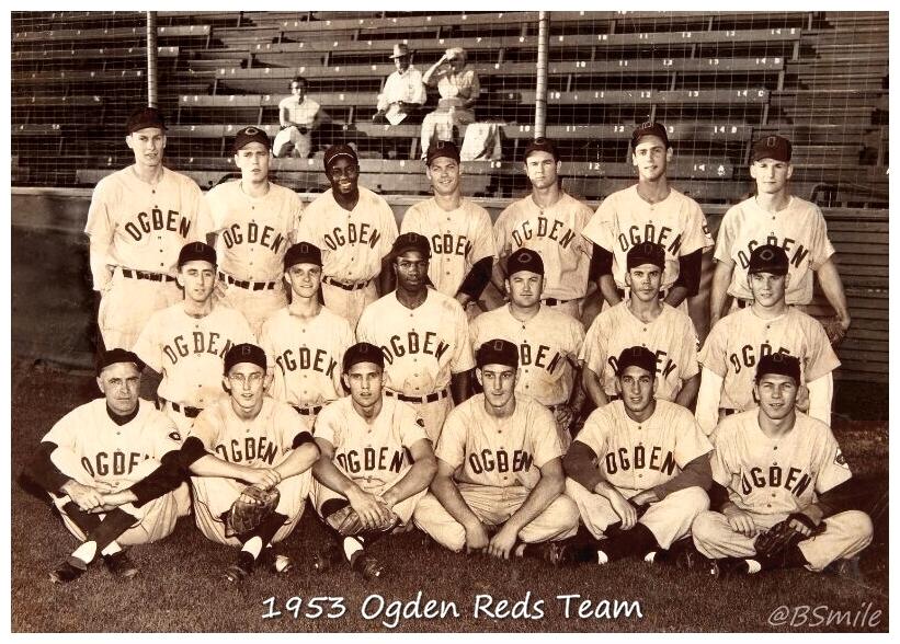 Happy 80th Birthday Frank Robinson! Here he is in 1953 as a 17-yr-old rookie w/the Ogden Team -  