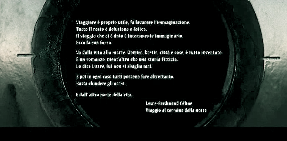 Nina C. Young on X: (1/4) Sorrentino's “La Grande Bellezza” opens  w/Louis-Ferdinand Céline's quote: “Travel is useful, it exercises…”   / X