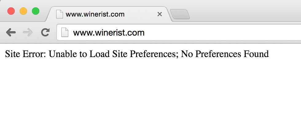 mikeonads's tweet photo. @TheWinerist FYI -- looks like http://t.co/9QPZJ62pGM is down at the moment. http://t.co/r9k34TnOSj