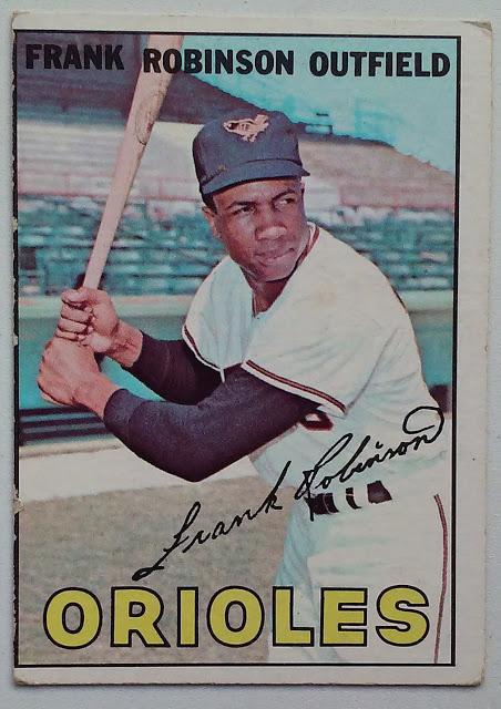 Happy 80th Birthday HoF Frank Robinson! 1967 Topps captures him in the era of his 1966 3x Crown, MVP & WS season 