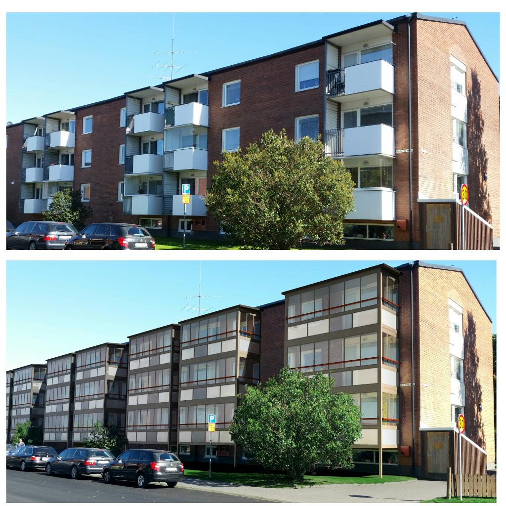 A client wanted to see how their house would look with some new balconies. #3d #vray #3Dsmax #architecture