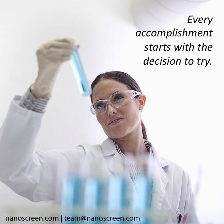 NanoScreenLLC's tweet image. Always try something first, you never know what may come of your decision. #MondayMotivation #NanoScreen