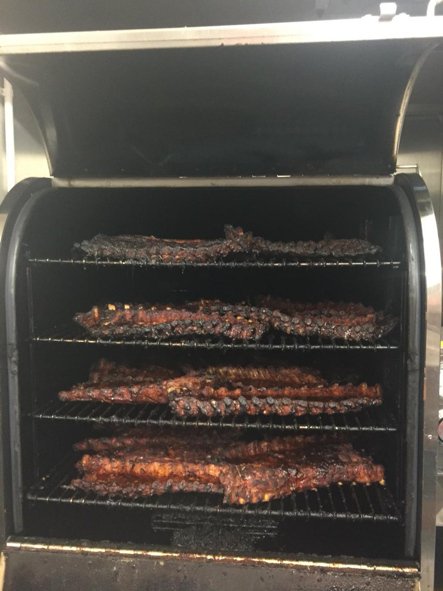 Ribs ready from our <a href="/OleHickoryPits/">Ole Hickory Pits</a> smoker.