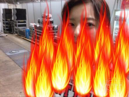 彼女は、燃えている❗️❗️