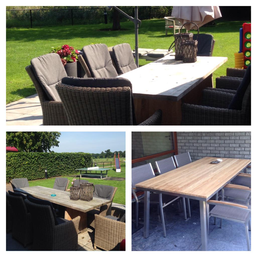 Dankzij bijdrage en hulp @keukenland prachtige nieuwe tuinsets aan kunnen schaffen voor onze gasten! Top!