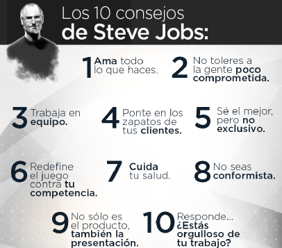 gerarcastillejo's tweet photo. Los 10 consejos de Steve Jobs http://t.co/7FBUkjx8nB