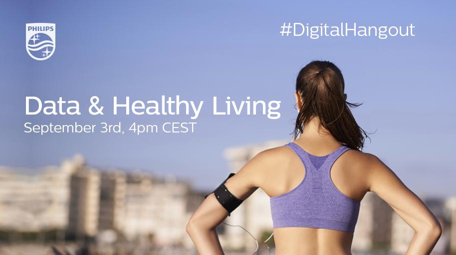 Philips's tweet image. How can data enable a healthier life? Join #DigitalHangout live from #IFA2015 &amp;amp; discuss: philips.to/1NRDxii