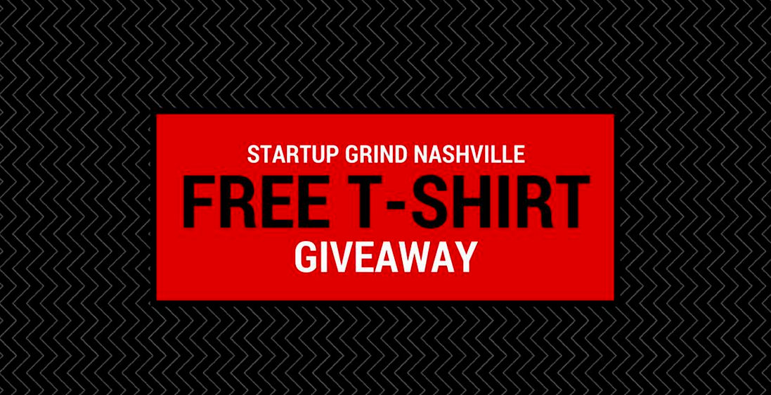StartupGrind615's tweet photo. Want a free t-shirt? Enter to win our giveaway! http://t.co/FuaoGpomD8 and join us Sept 22nd for our next event! http://t.co/W7EkAHMXUN
