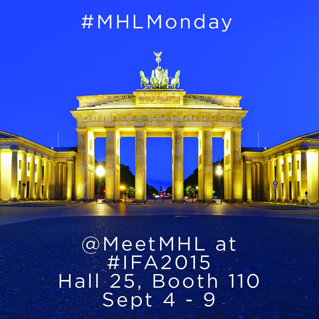 MHLconsortium's tweet photo. MHL: Your gateway to connectivity. See us at #IFA2015 in #Berlin. #MHLMonday #USBTypeC #superMHL #tech #innovation http://t.co/PxMlDkXKF6