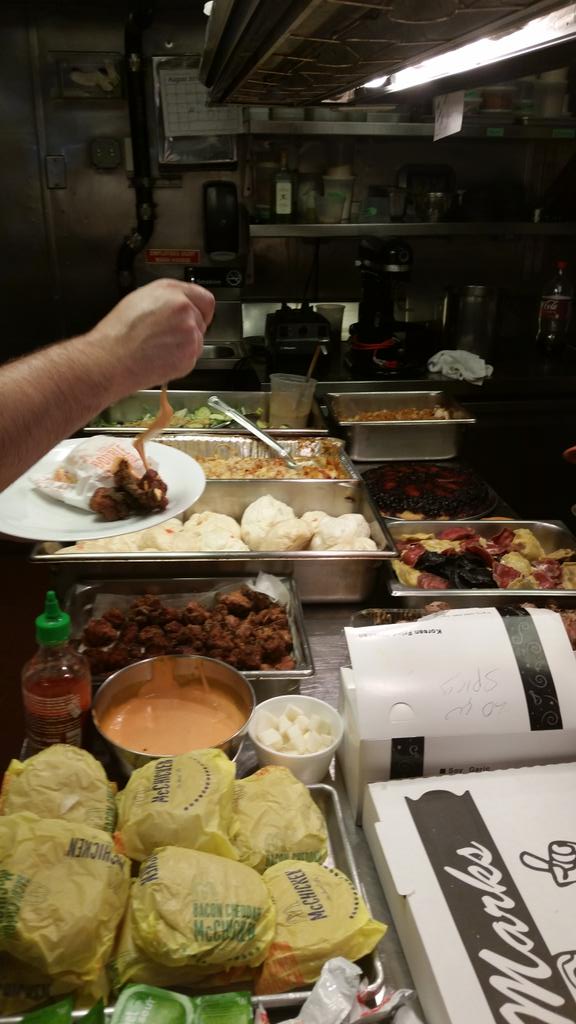 Its potluck for the final staff meal at alder tonight!