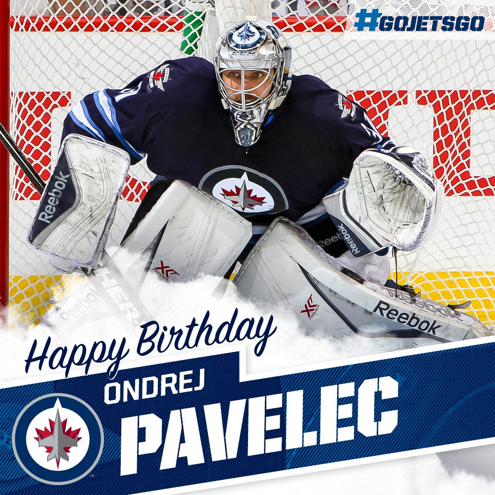 Two birthdays today! Happy Birthday to and Ondrej Pavelec!  