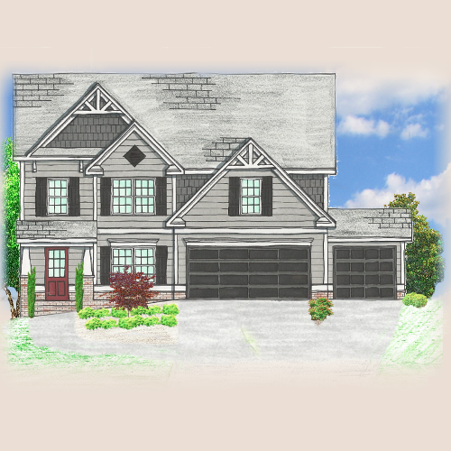 weplanhomes's tweet image. The Silverston #colorrendering #drawing #art #exterior #houseplan #plan #house #home #interiordesign #design