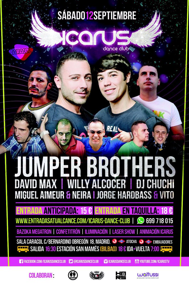 BasicsMC's tweet image. Sabado 12 de Septiembre...

@Icarusdanceclub en @salacaracol (Madrid) !!

Videoflyer =&amp;gt; youtube.com/watch?v=zz9V8N…