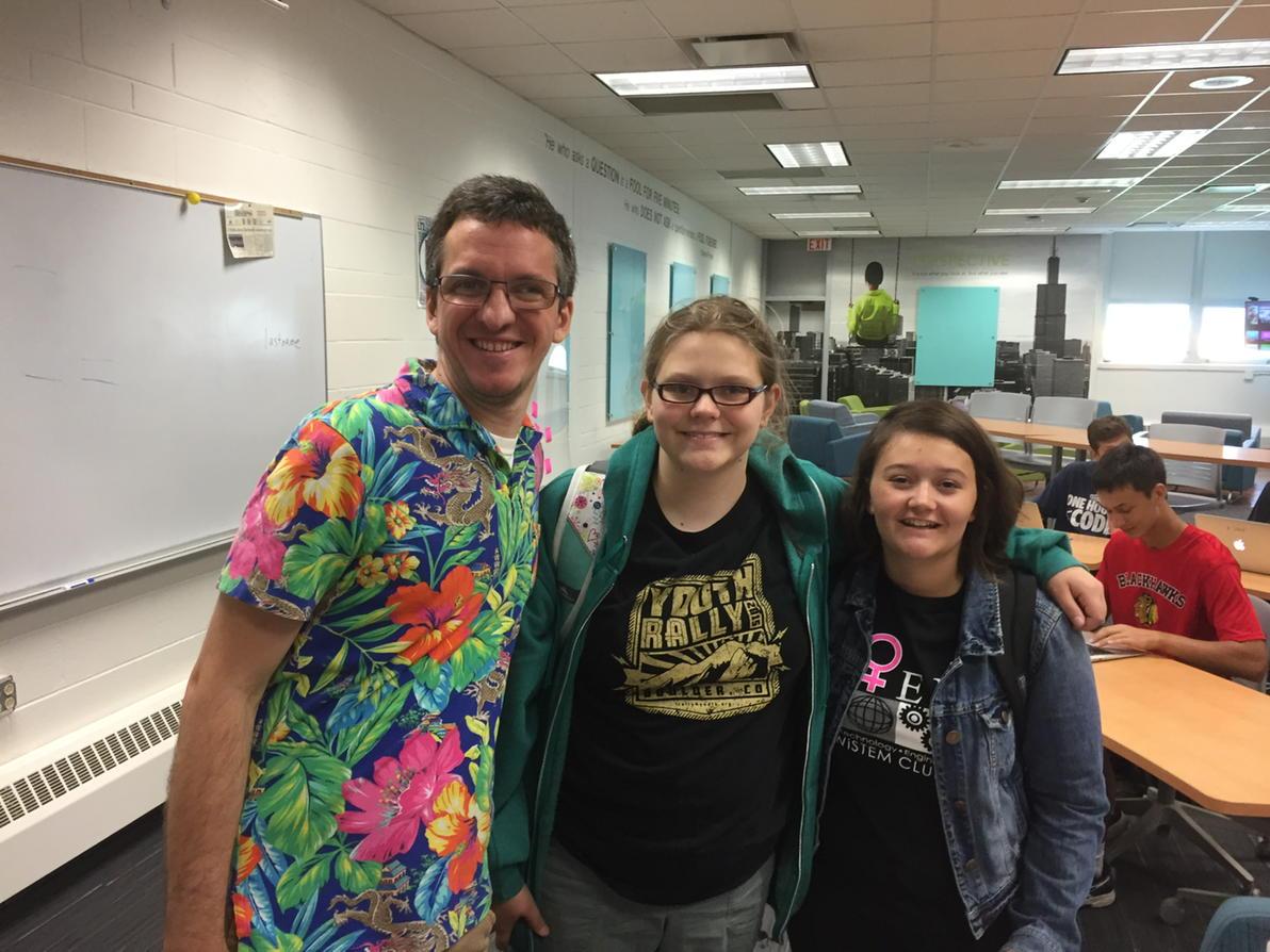 PHSComputerGuy's tweet image. Larry from Facebook came to present to all the iOS classes.