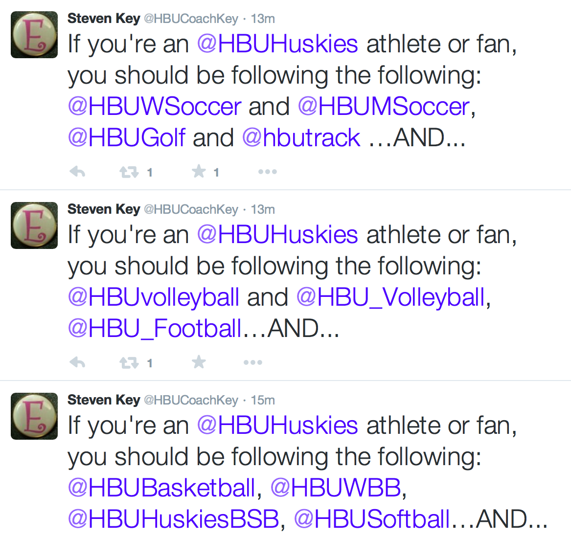 HCUHoops's tweet photo. Preach @HBUCoachKey. #DawgsUp http://t.co/Cbjj7q9yd0