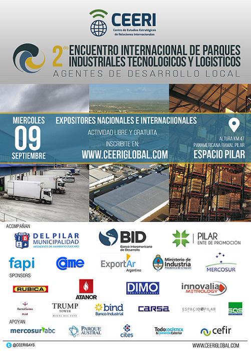 MIÉRCOLES 9 DE SEPTIEMBRE - 2° Encuentro Internacional de Parques Industriales, Tecnológicos y Logísticos.
