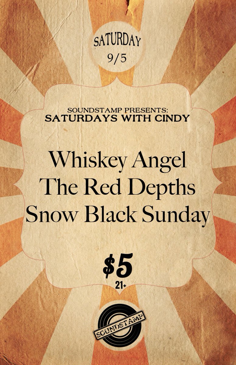 Sound_Stamp's tweet image. Another #SoundstampSaturday is right around the corner!
@WhiskeyAngelTN 
@DepthsRed
@snowblacksunday