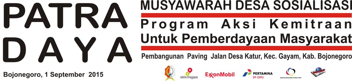 bappeka's tweet photo. Hari ini kami akan mensosialisasikan  program pembangunan jalan Paving di balai desa Katur #PATRADAYA_2015 http://t.co/kWV8qPLEL1