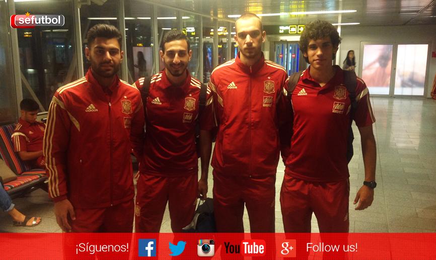 La @SeFutbol Sub-21 aterriza en Estonia donde este miércoles jugará su primer partido clasificatorio para el Europeo