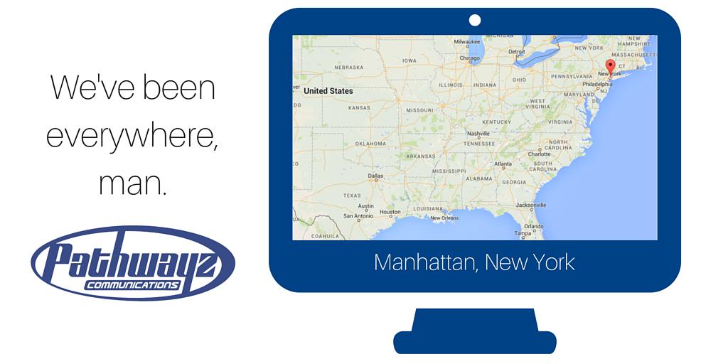 Helping our client keep up the pace in NY with a new phone system! pathwayz.com #businessphone #internet