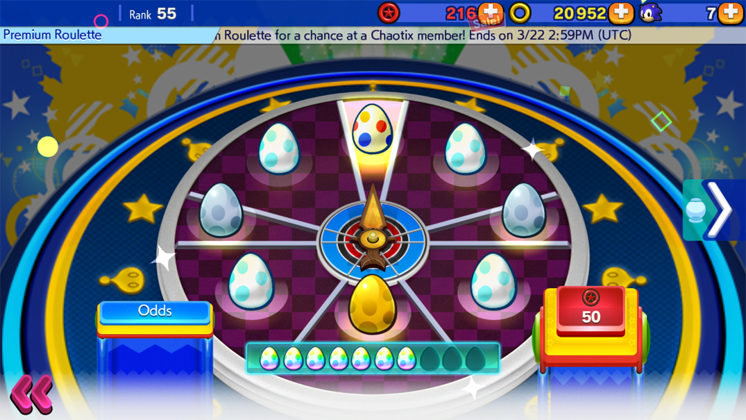 RT for <a href="/StephenKnux/">StephenKnux</a>, fav for the Sonic Runners Premium Roulette.