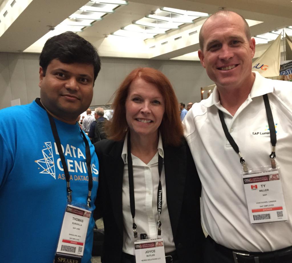 _ButlerJ's tweet image. #sabouc #datagenius @SAPAnalytics