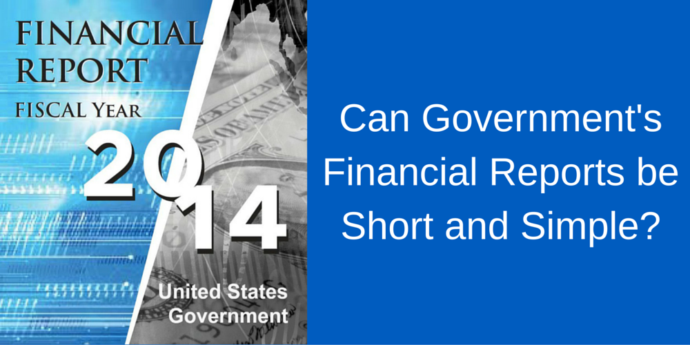 TransGov's tweet photo. Can US Government's Annual Financial Report be short and simple? http://t.co/8aPNeblG2C http://t.co/EV9WMsVJjs