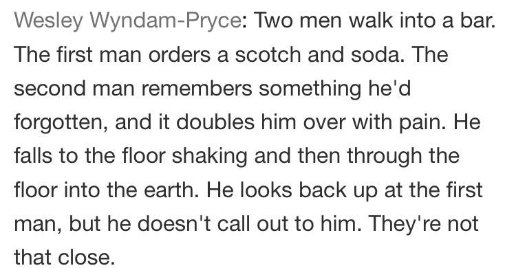 whedonesque's tweet image. "Tell me a joke."