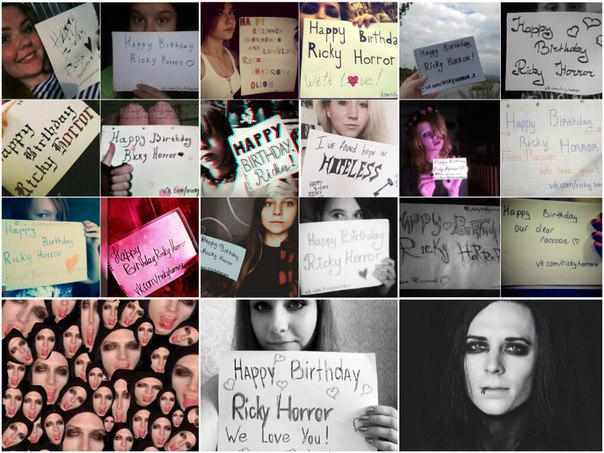  Happy Birthday Ricky Horror. 
We love you. 
From Russian 