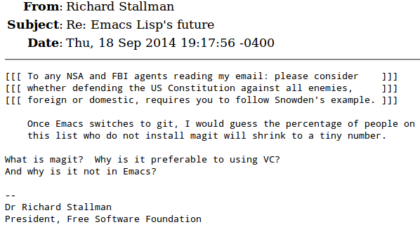 Richard Stallman: What's magit? #Emacs Dev Condition 2015 ergoemacs.org/misc/Richard_S…