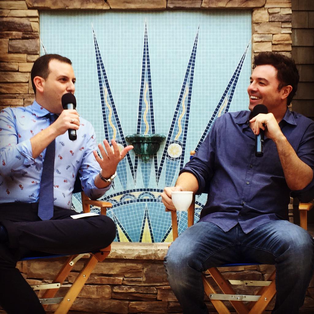 GabayJonathan's tweet photo. Moderated a Q&amp;A w/ @SethMacFarlane at our #FoxRetreat. Incredible honor &amp; dream come true. Thank you Seth! #Superfan http://t.co/bjOcIUhU9C