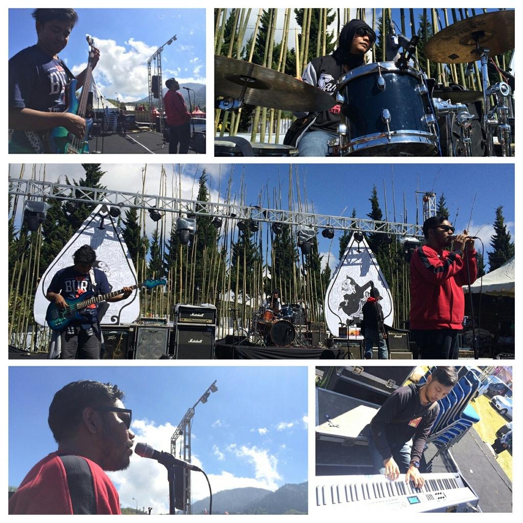 Soundcheck at Jazzatasawan 2015, Dieng
