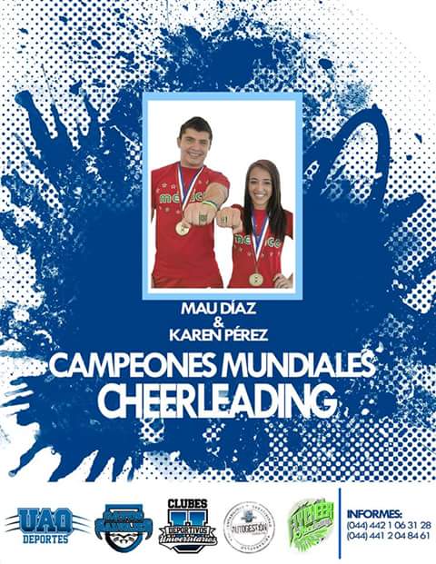 maw_diaz's tweet photo. Clínica en Queretaro 5-6 Septiembre 
Gracias  por la confianza #FlyCheer http://t.co/YXFSds27NC