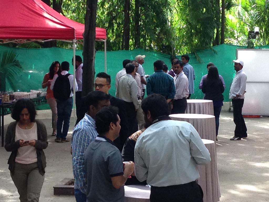 avi_patwardhan's tweet image. Developers are enjoying masal #tea after 2 days of coding #IBMHackathon #java #spark #IoT #connectIN2015