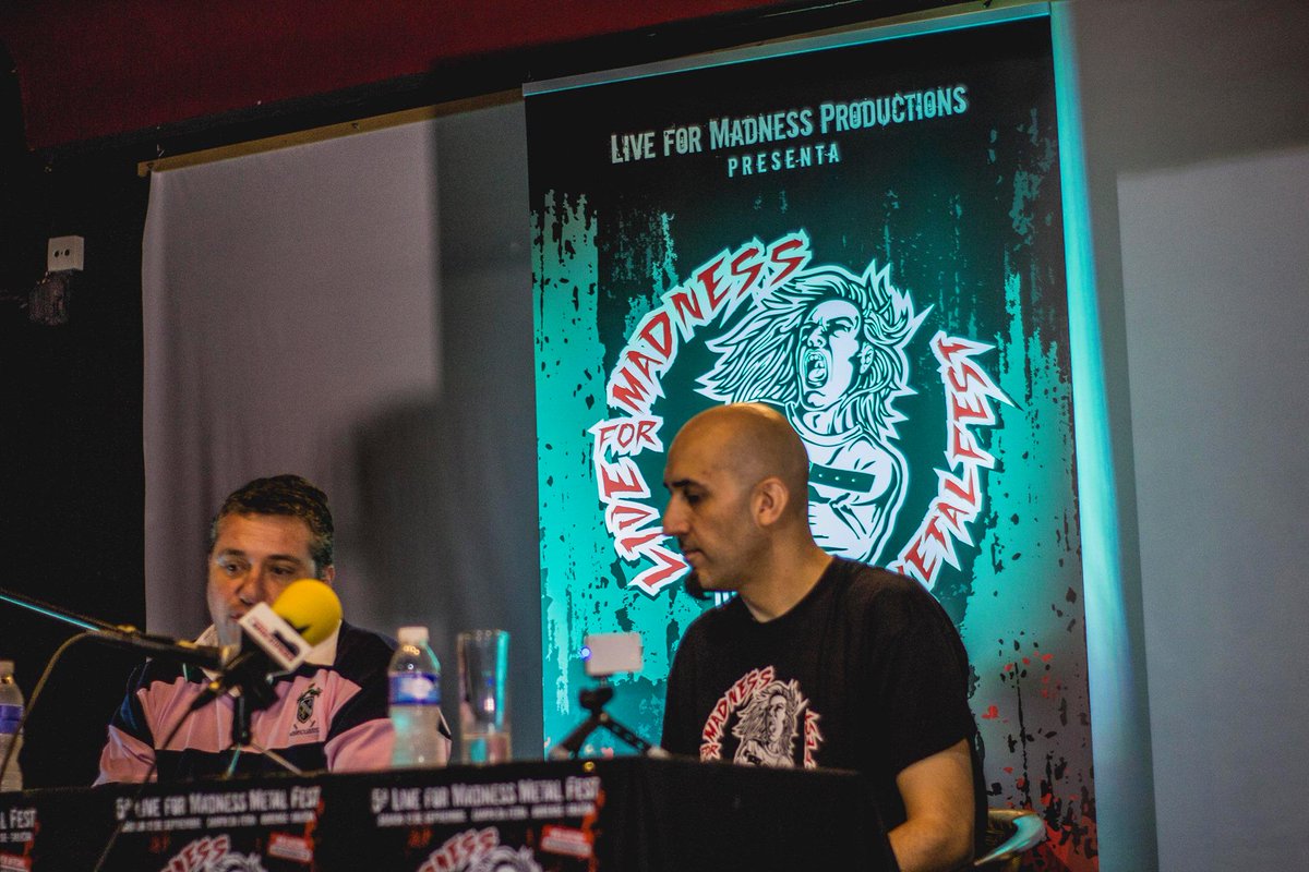 El Pueblo CC Ourense (@elpuebloourense) on Twitter photo Rueda de prensa presentación de <a href="/LIVEFORMADNESS/">Live for Madness</a> esta mañana en <a href="/ElPuebloOurense/">El Pueblo CC Ourense</a>!
Gracias Iván y <a href="/Larockipedia/">La Rockipedia</a>! Rueda de prensa presentación de <a href="/LIVEFORMADNESS/">Live for Madness</a> esta mañana en <a href="/ElPuebloOurense/">El Pueblo CC Ourense</a>!
Gracias Iván y <a href="/Larockipedia/">La Rockipedia</a>!