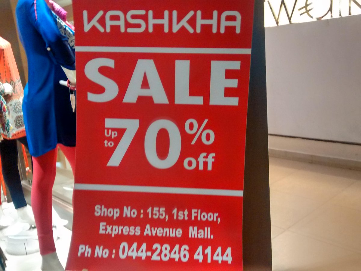 Zhopout's tweet image. #kashkha #dealoftheday @Express_Avenue @chennaitweetup #Mapout