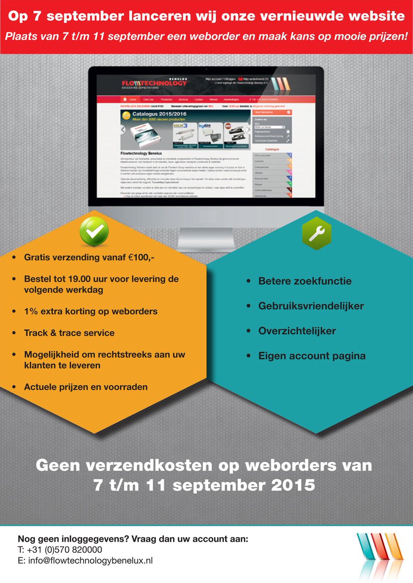 Flowtechnology1's tweet image. Met trots lanceren wij op 7 september 2015 onze vernieuwde website!