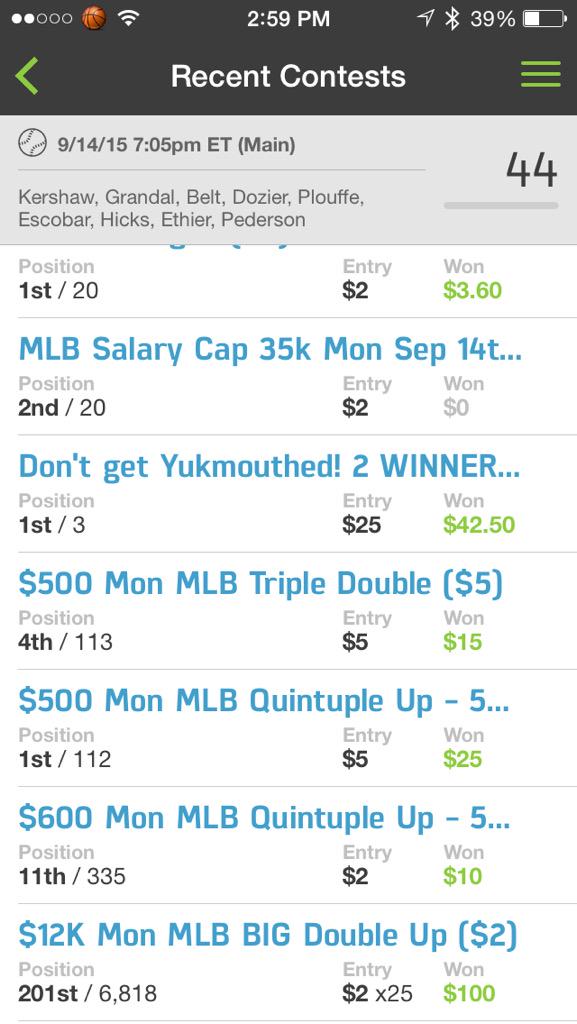 Fanduel Lineup Free on Twitter "Good yesterday. Let's keep it