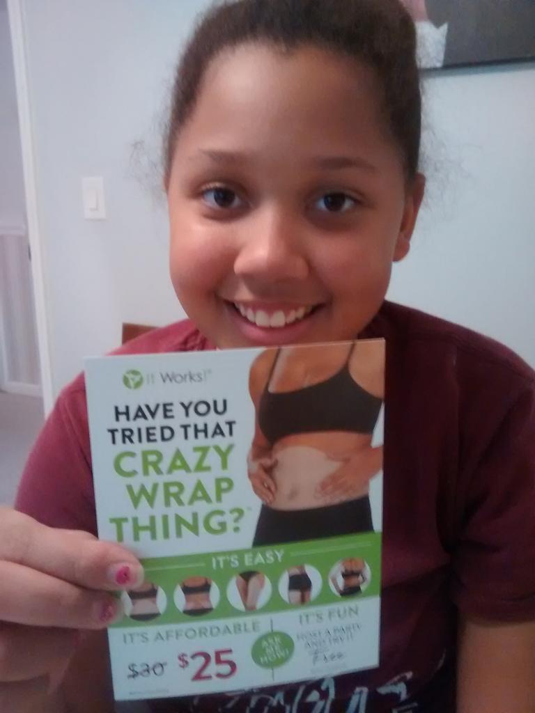 SMartySmile7's tweet photo. Moriah wants to know if you'd like a coupon for a wrap! She says  people need results like yours mom! #futurewrapstar http://t.co/bpxK8WNK0n