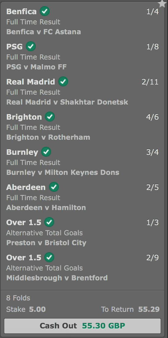 JustBetTips's tweet image. New account - here is my winning bet slip. Follow for FREE future hints and tips. #Accumulator #BetTips #Profit