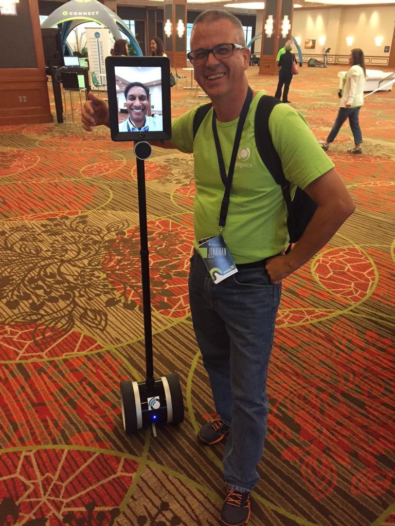 jenniwhite80's tweet photo. @OPUStelehealth @Sedgwick smile it's your Company Doctor robot!! @JonathanDMast @DrSriMD http://t.co/d63exRMez6