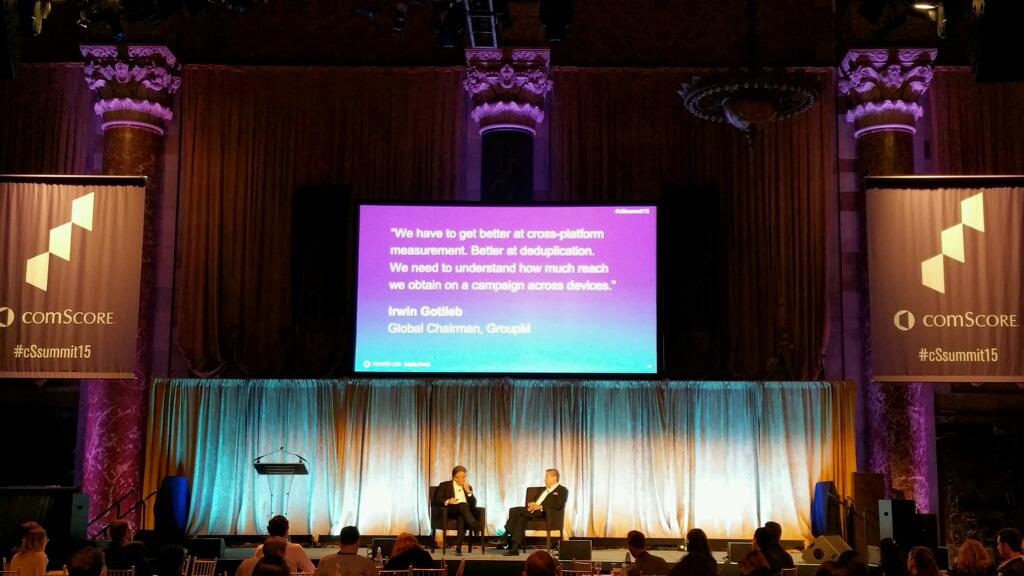Comscore's tweet image. &quot;The future has to look more like #digital. It can&apos;t go the other way.&quot; - Irwin Gotlieb @GroupMWorldwide #cSsummit15