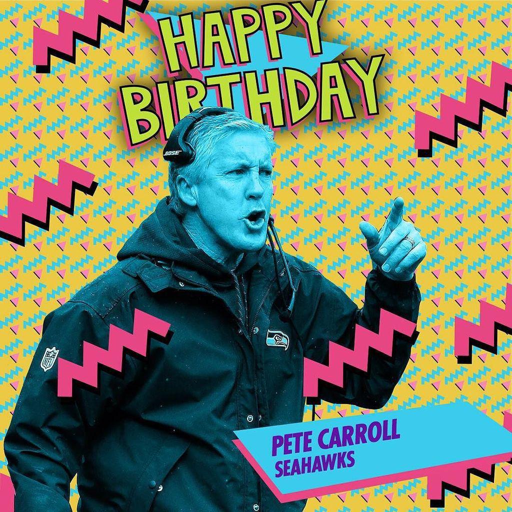 Double-tap to wish HC Pete Carroll a Happy Birthday! by nfl  