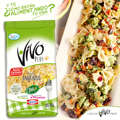¡Con las pastas #VIVO puedes preparar exquisitas ensaladas como esta! <3
#MeGustaVIVO