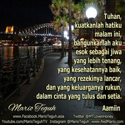 Bangunkan esok sebagai jiwa yang lebih tenang ??? La ga bisa tidur gmn mau bangun ?