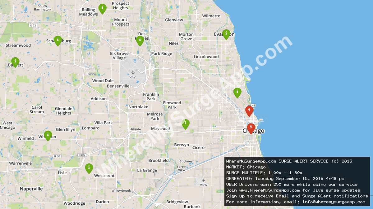 WhereMySurgeApp's tweet image. Nothin but SURGE money is waiting for #UberPartners up in Chicago! #ridesharing #Uber_CHI #Chicago