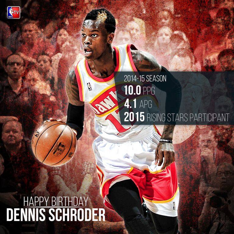 Happy 22nd Birthday guard Dennis Schroder! 