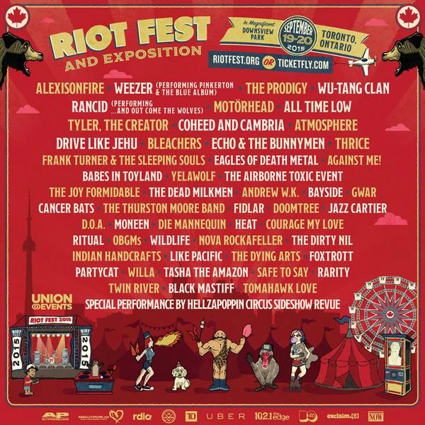 CONTEST ALERT! RT for a chance to WIN PAIR <a href="/RiotFest/">Riot Fest</a> #Toronto WEEKEND PASSES. Winner TBA 09/17 @ 7pm. Let us rock.