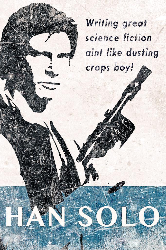 BookArtGuy's tweet image. Had fun creating this piece of #StarWars #fanart last night. One for you #scifi #authors