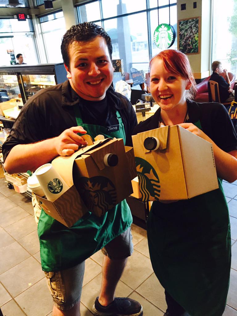J_Santt's tweet photo. Kim from 14582 and I rocked out 6 coffee travelers during peak this morning! #teamtraveler #tobeapartner @nmoldenh http://t.co/JDIcX6cPbr